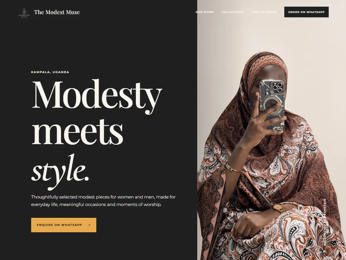 The Modest Muse website