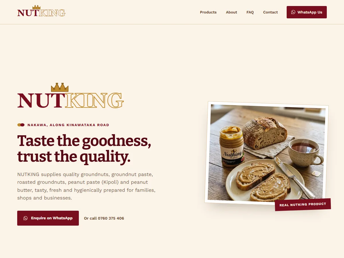 NUTKING website