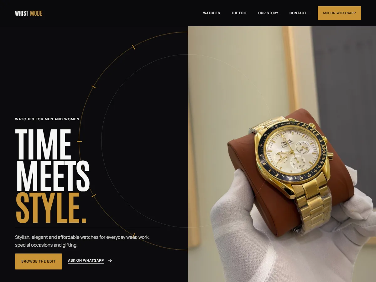 Wrist Mode website