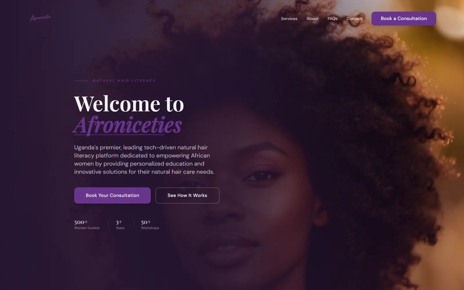 Afroniceties homepage