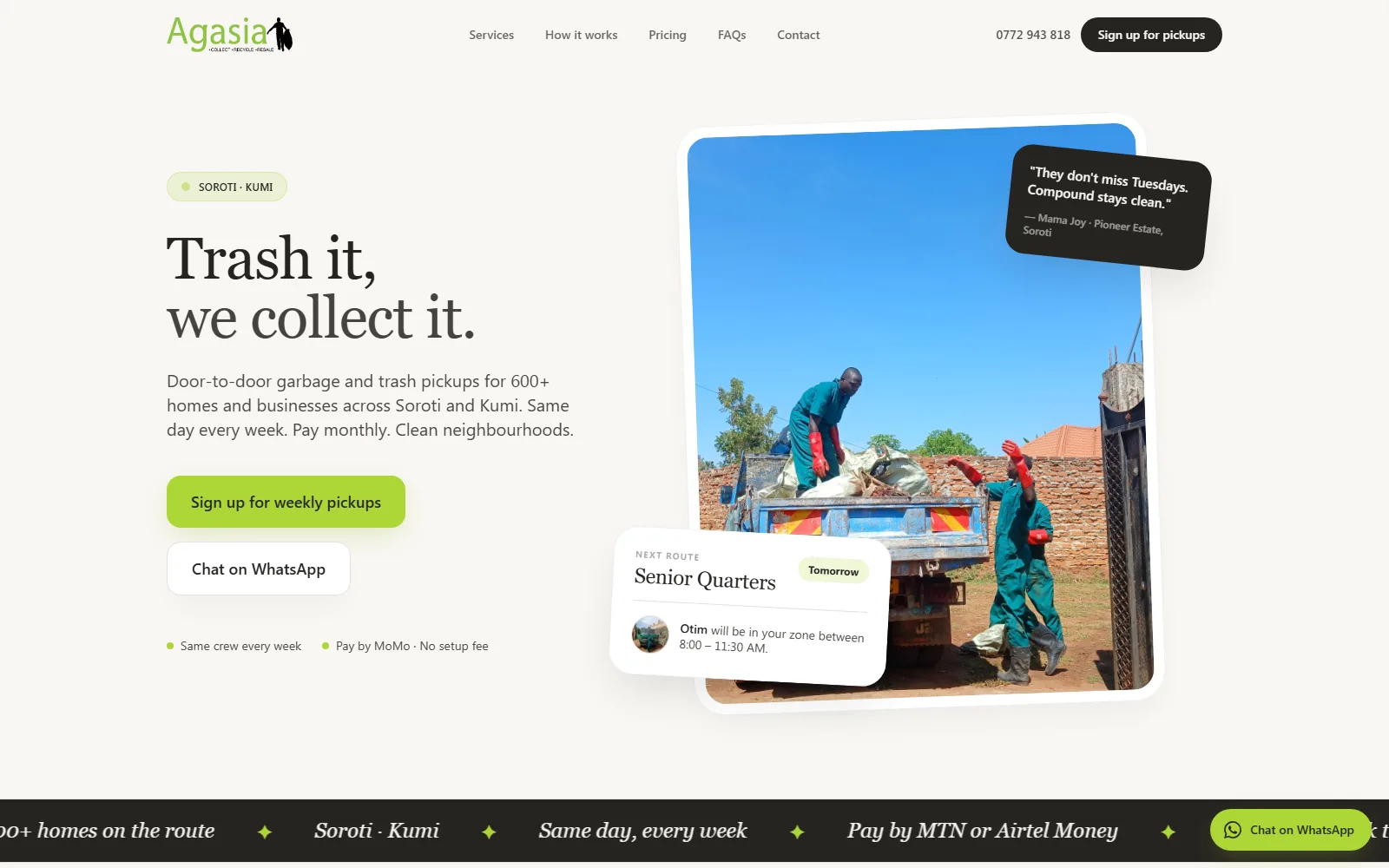 Agasia homepage