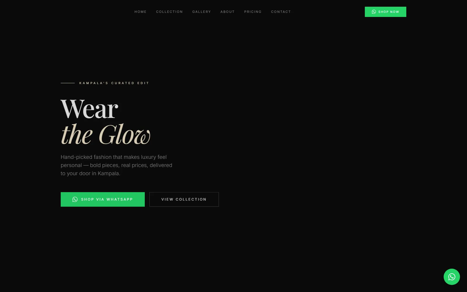 Éclatée Luxe homepage