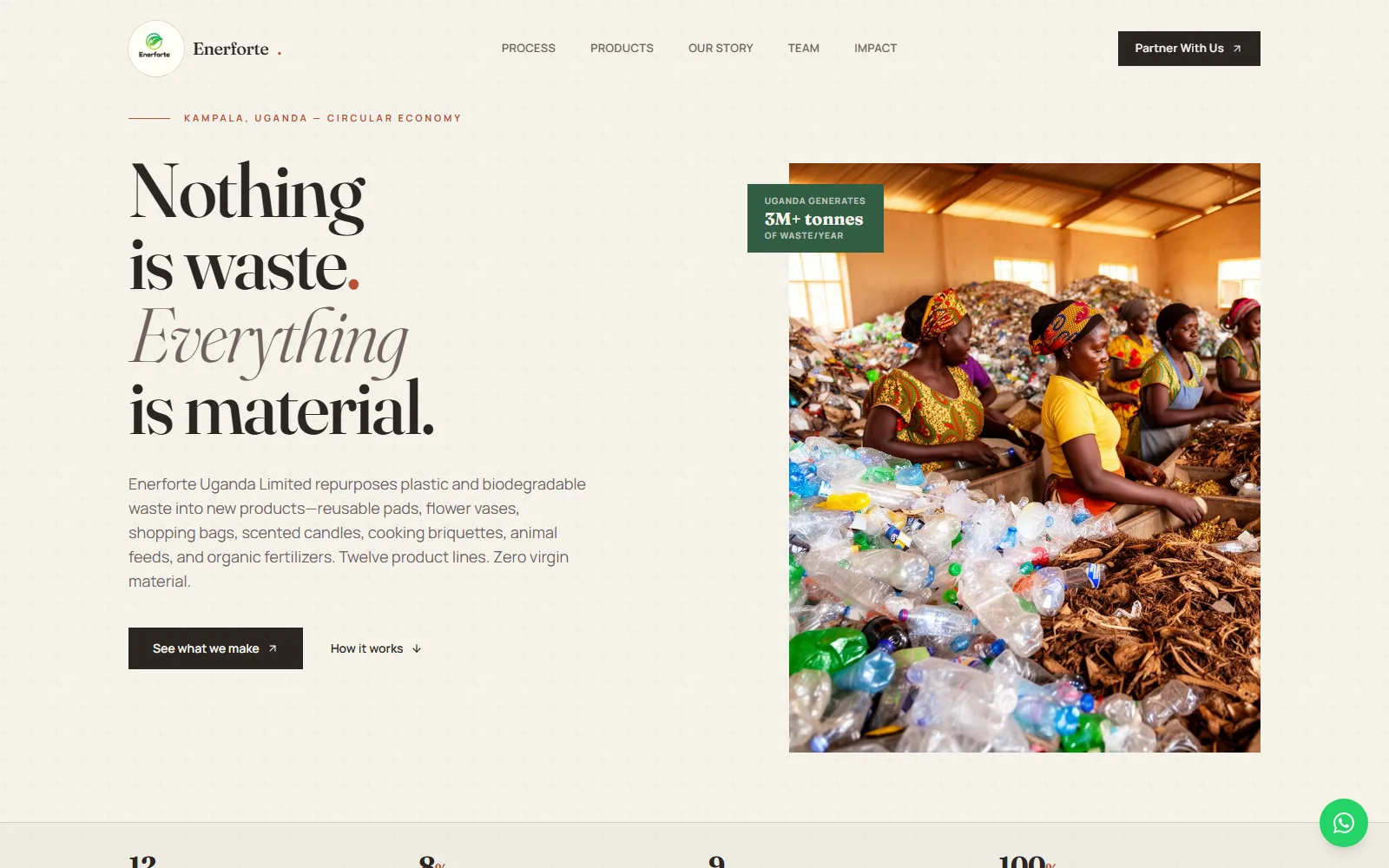 Enerforte Uganda homepage