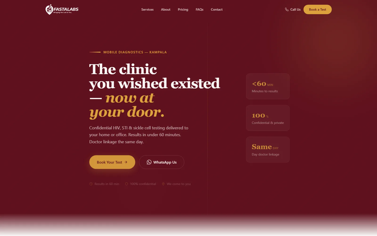 FastaLabs homepage