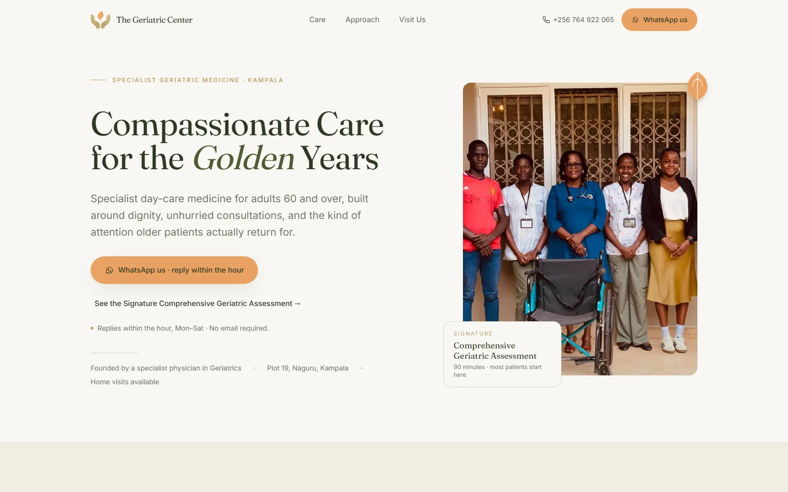 The Geriatric Center homepage