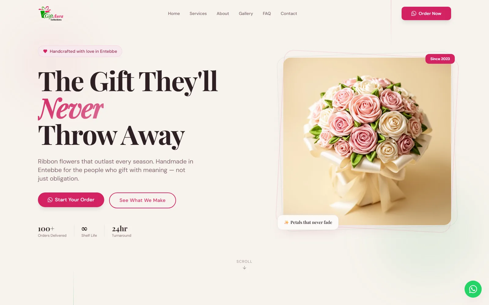 Gift Aura homepage