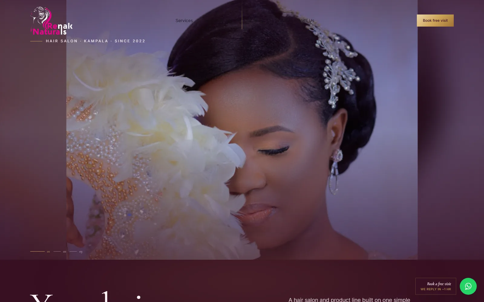 Renak Naturals homepage